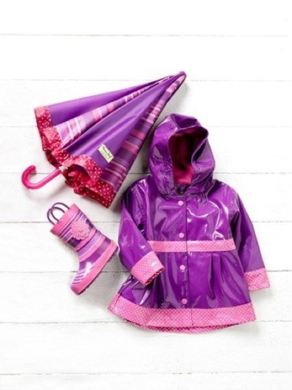 Western Chief Girls Hooded Raincoat